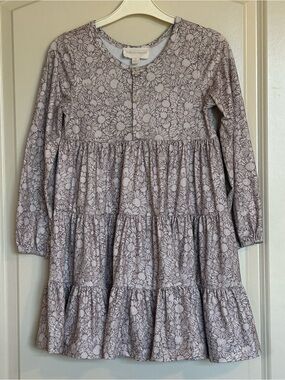 Sz6 Mabel + Honey long-sleeve tiered floral dress